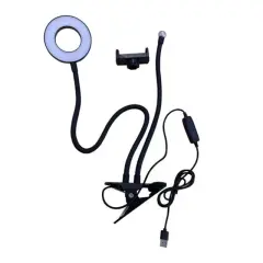 Powermaster Pm-2577 Masa Sabitlemeli 3000k-5000k-6500k Selfie Işıklı Telefon Tutacağı Akrobat 2in1