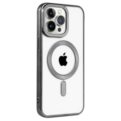 İphone 14 Pro Max Kılıf Kronos Magsafe Kapak - Siyah