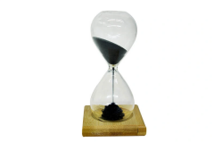 Mıknatıslı Manyetik Kum Saati Ahşap Standlı