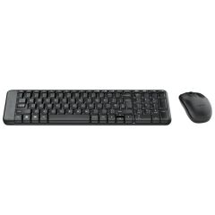 Logitech Mk220 Q Tr Siyah Kablosuz Klavye Mouse Set