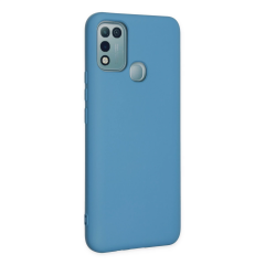 İnfinix Hot 10 Play Kılıf Nano İçi Kadife Silikon - Mavi