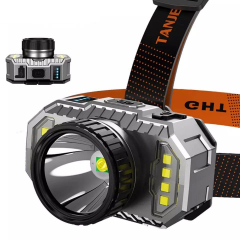 Peakstar Ps-010 800 Lümen Şarj Göstergeli Cob Led Usb'li Şarjlı Kafa Lambası