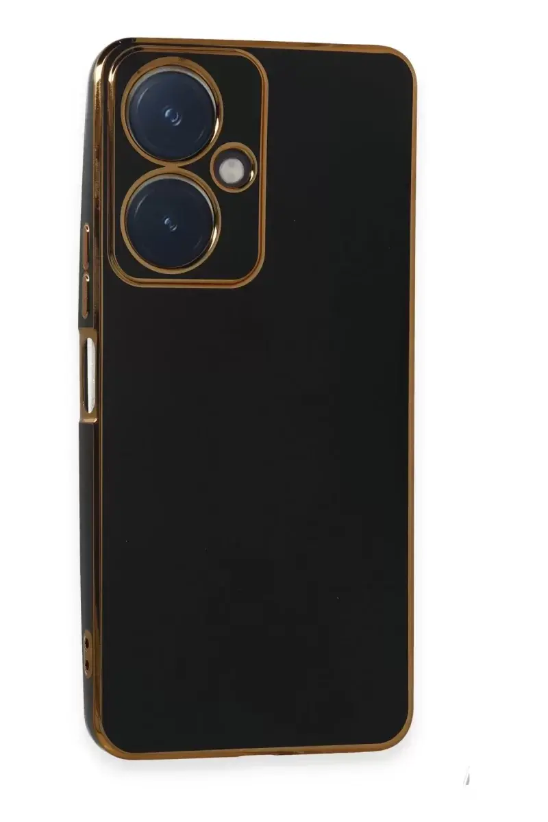 Newface Vivo Y27 Kılıf Volet Silikon - Siyah