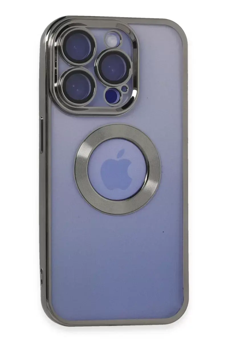 Newface İphone 15 Pro Kılıf Slot Silikon - Titan Gri