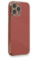 Newface İphone 13 Pro Kılıf Volet Silikon - Kırmızı