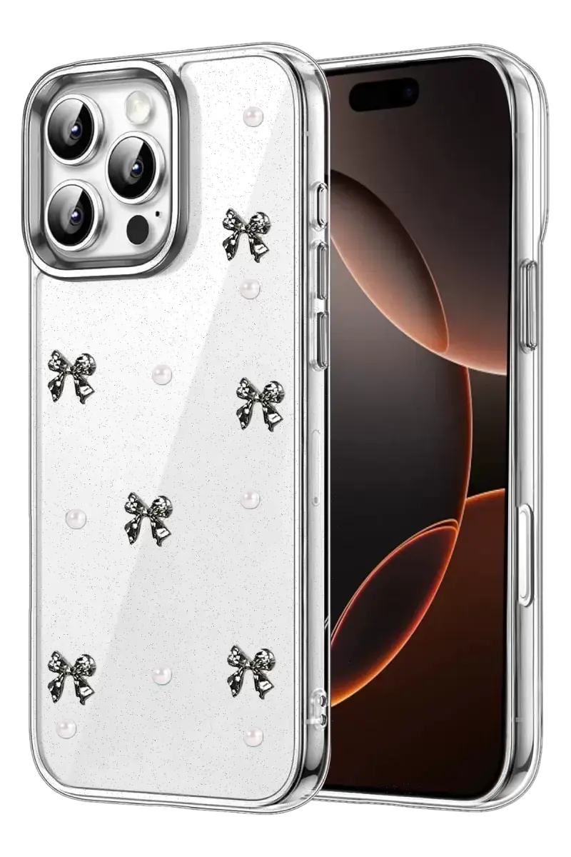 Newface Apple İphone 16 Pro Max Fiyonk Desenli Kapak - Desen 8