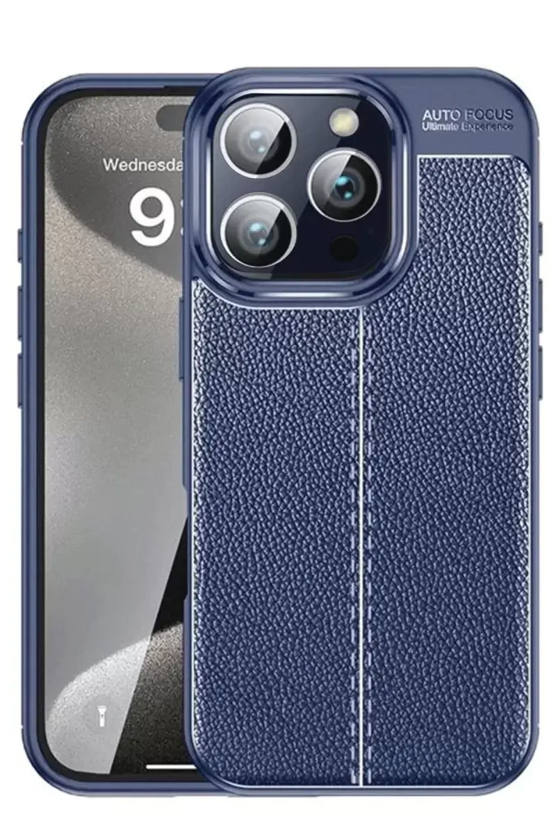 Newface Apple İphone 16 Pro Max Kılıf Auto Focus Kapak - Lacivert