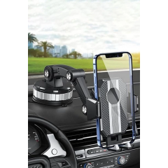 V13 Vantuzlu 360 Derece Ayarlanabilir Araç Tutucu - Siyah