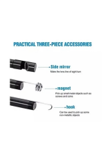 Vtn-02 Endoskop Yılan Video Kamera Led’li 2 Metre 7 Mm Sert Kablo Su Geçirmez