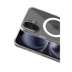 İphone 16 Combo Sert Şeffaf Magsafe Kapak - Şeffaf