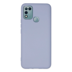 İnfinix Hot 10 Play Kılıf Nano İçi Kadife Silikon - Lila