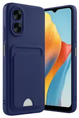 Newface Oppo A38 Kılıf Kelvin Kartvizitli Silikon - Lacivert