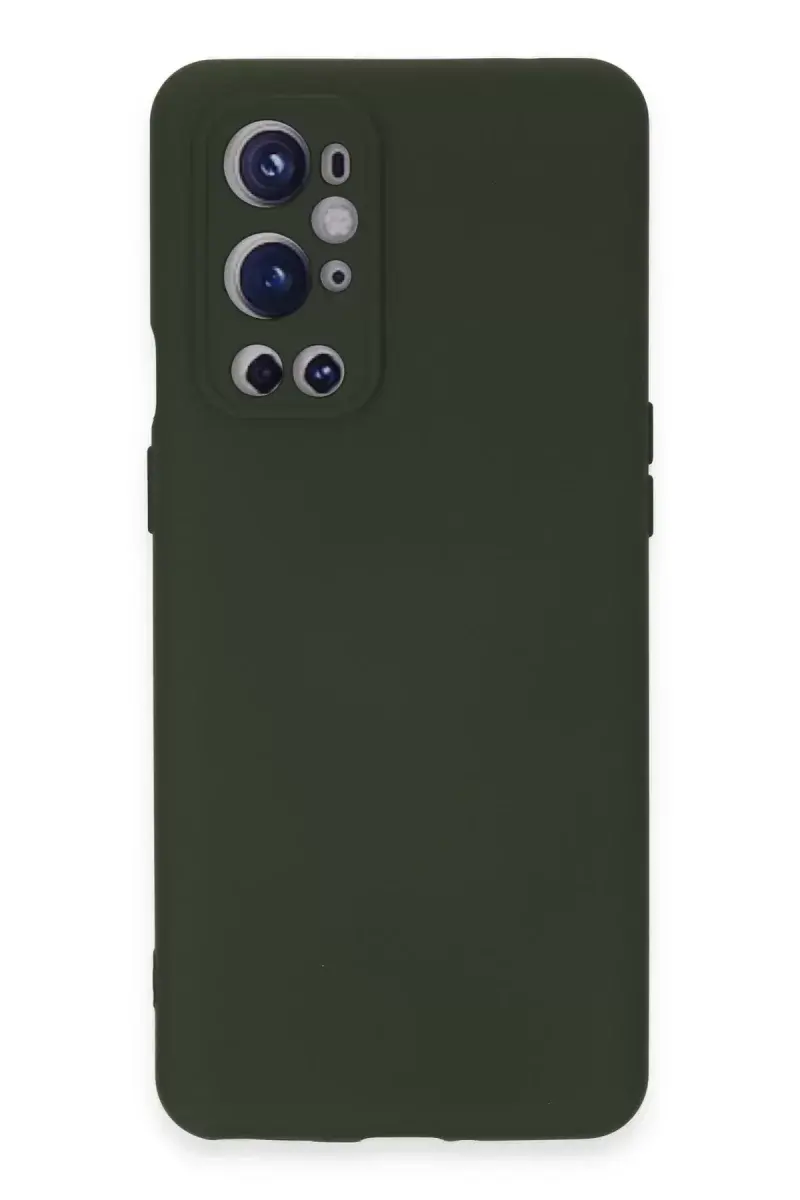 Newface One Plus 9 Pro Kılıf Nano İçi Kadife Silikon - Koyu Yeşil