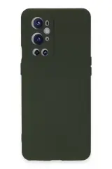Newface One Plus 9 Pro Kılıf Nano İçi Kadife Silikon - Koyu Yeşil