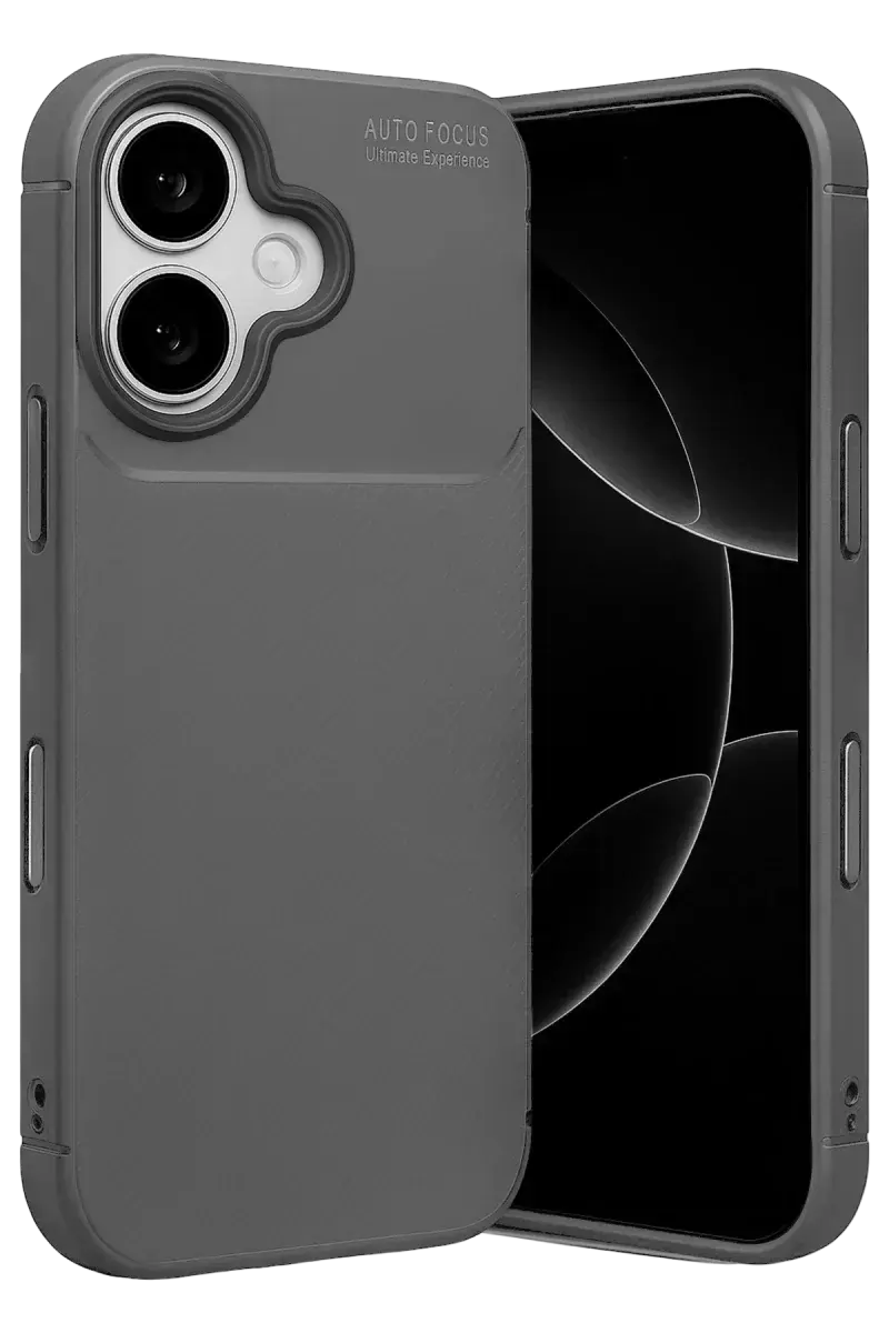 Newface Apple İphone 17 Auto Focus Karbon Kapak - Gri