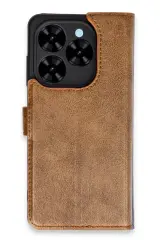 Newface Tecno Spark Go 2024 Kılıf Trend S Plus Kapaklı Kılıf - Taba