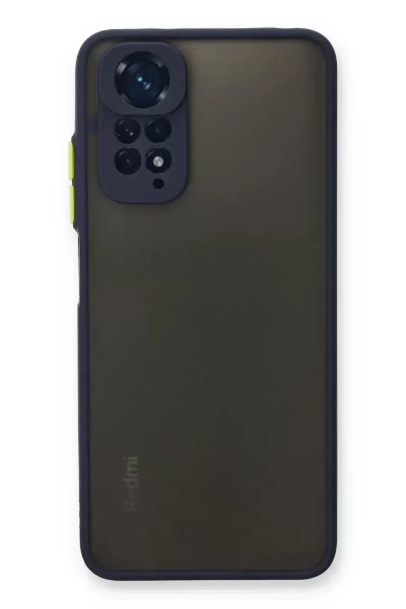 Newface Xiaomi Redmi Note 11 Kılıf Montreal Silikon Kapak - Lacivert