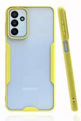 Newface Samsung Galaxy A04s Kılıf Platin Silikon - Sarı