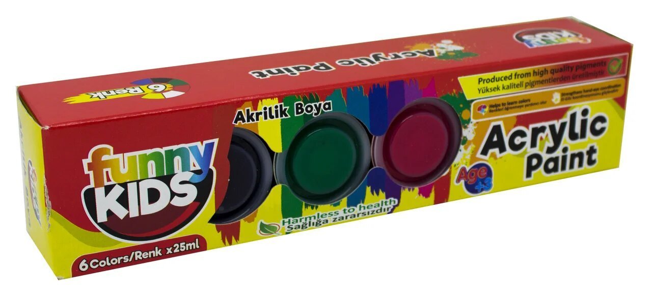 Funny Kids Akrilik Boya Seti 6x25ml