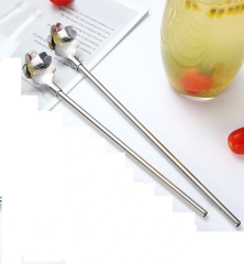 Paslanmaz Metal 2 Li Kaşıklı Pipet Fırça Seti
