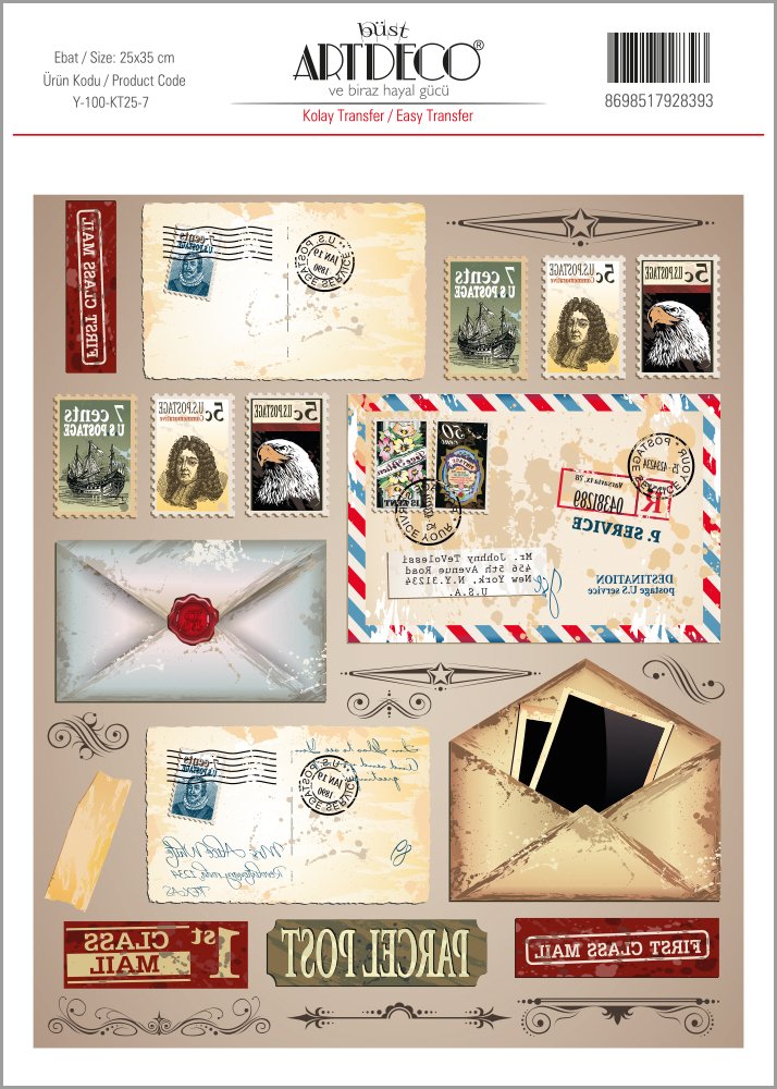Kolay Transfer 25x35cm Desen No:7