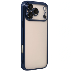 İphone 17 Pro Max Razer Lensli Silikon - Lacivert