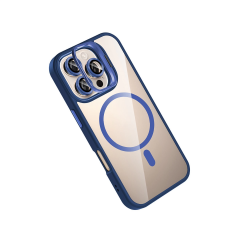 Joko  İphone 16 Pro Max Remim Lensli Magsafe Standlı Kapak - Lacivert