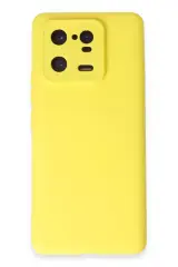 Newface Xiaomi Mi 13 Pro Kılıf Nano İçi Kadife Silikon - Sarı
