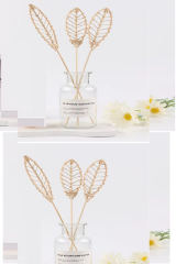 3 Tek Adet 3 Model Aromaterapi Koku Dağıtıcı Rattan Şişe Ahşap Difüzör Çubuk (spiral-yaprak-dalgalı)