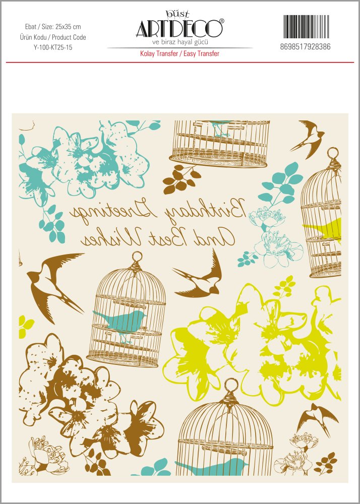 Kolay Transfer 25x35cm Desen No:15