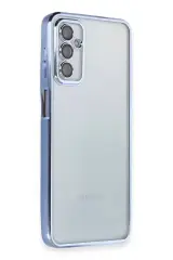 Newface Samsung Galaxy M23 Kılıf Razer Lensli Silikon - Açık Mavi