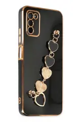 Newface Samsung Galaxy A03s Kılıf Esila Silikon - Siyah