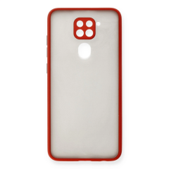 Xiaomi Redmi Note 9 Kılıf Montreal Silikon Kapak - Kırmızı