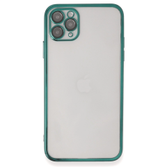 İphone 11 Pro Max Kılıf Razer Lensli Silikon - Yeşil