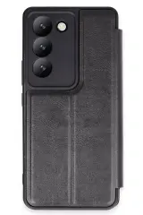 Newface Vivo V30 Lite 4g Kılıf Flip Cover - Siyah