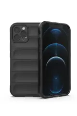 Newface İphone 12 Pro Kılıf Optimum Silikon - Siyah