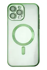 Newface İphone 14 Pro Kılıf Kross Magneticsafe Kapak - Koyu Yeşil