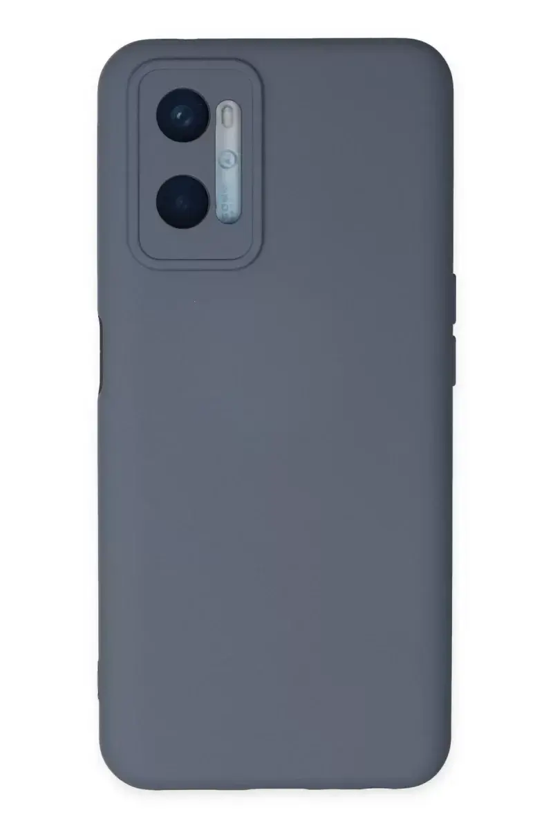 Newface Oppo A96 Kılıf Nano İçi Kadife Silikon - Gri