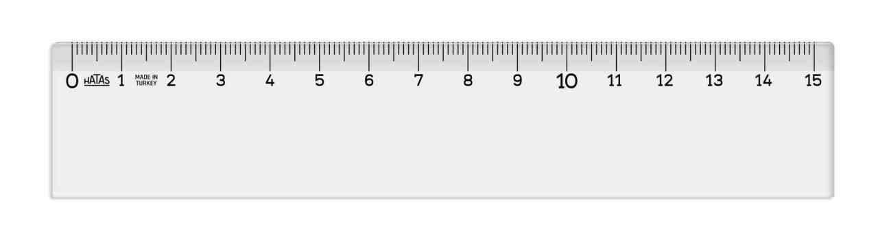 Şeffaf Cetvel 15cm