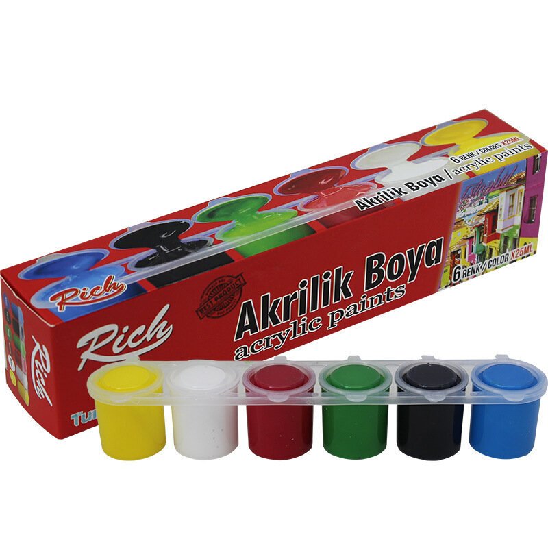 Akrilik Boya Seti 25ml 6 Renk