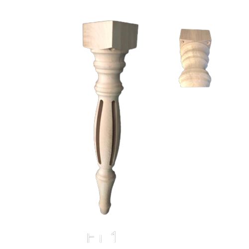 Ahşap Oymalı Torna Ayak 45 cm N:FT10