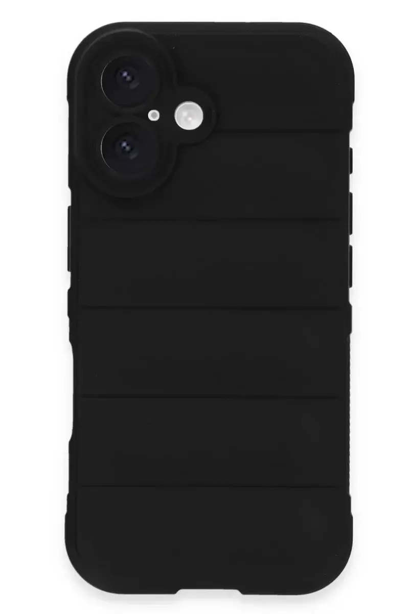 Newface İphone 16 Kılıf Optimum Silikon - Siyah