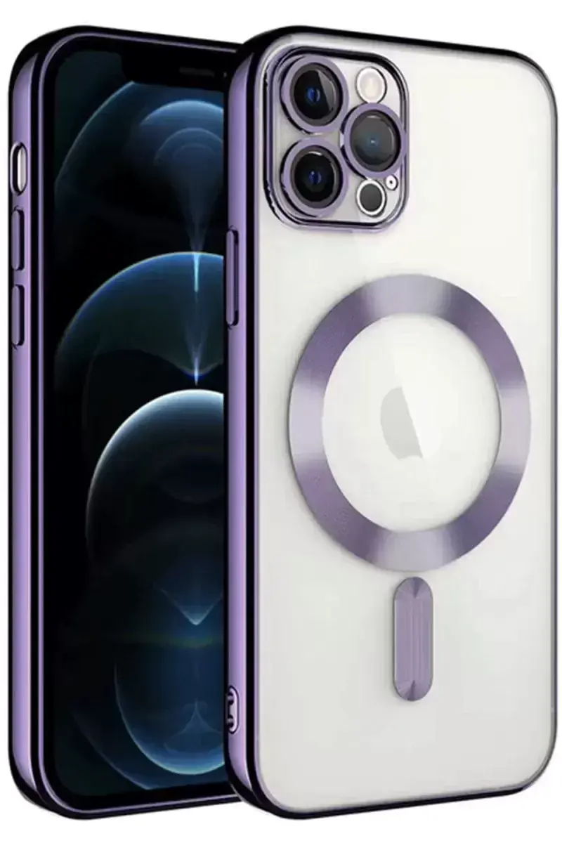 Newface Apple İphone 14 Pro Max Kılıf Kross Magneticsafe Kapak - Mor