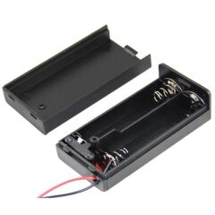 Powermaster  2'li Aa Kapaklı Switch'li Pil Yuvası (ıc-233c