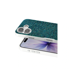 Onegif  İphone 17 Bright Simli Kapak - Koyu Yeşil