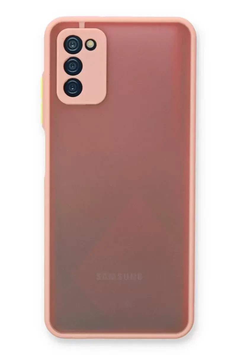 Newface Samsung Galaxy A03s Kılıf Montreal Silikon Kapak - Pembe