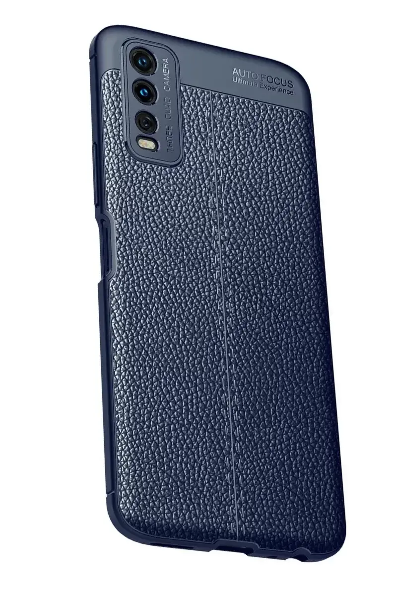 Newface Vivo Y11s Kılıf Auto Focus Kapak - Lacivert