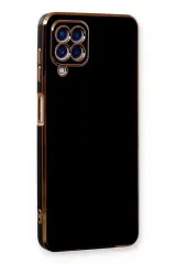 Newface Samsung Galaxy A22 Kılıf Volet Silikon - Siyah