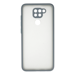Xiaomi Redmi Note 9 Kılıf Montreal Silikon Kapak - Gri