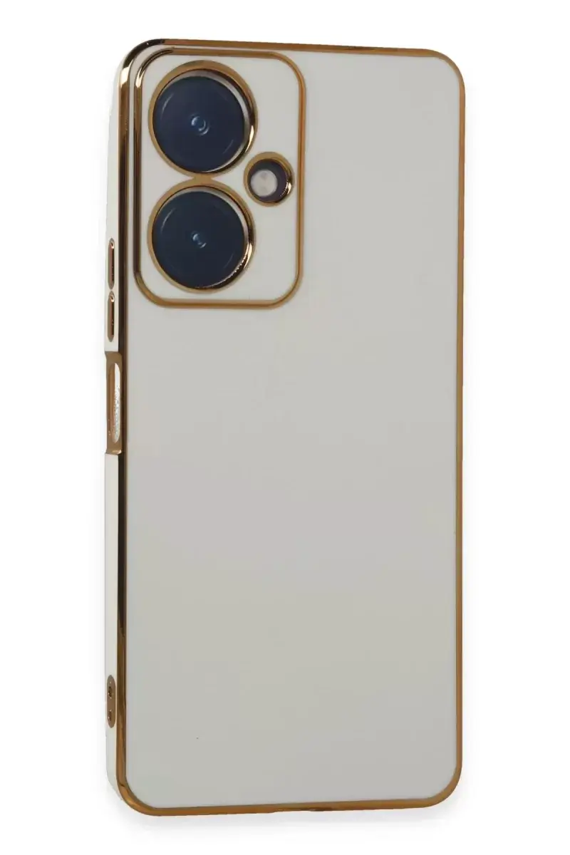 Newface Vivo Y27 Kılıf Volet Silikon - Beyaz